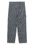 A.P.C. striped trousers - Blue