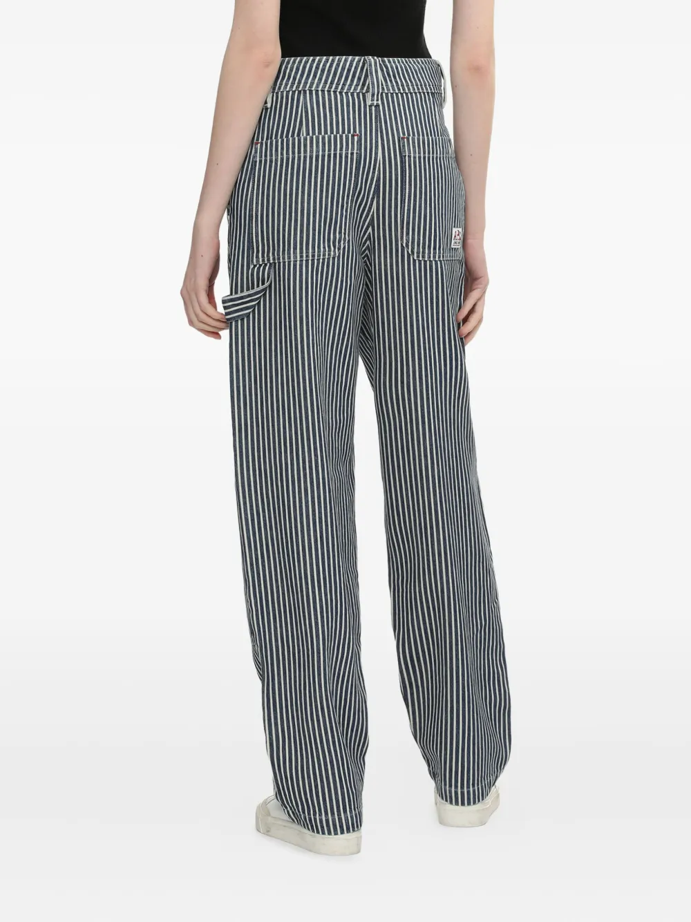 A.P.C. striped trousers Blauw