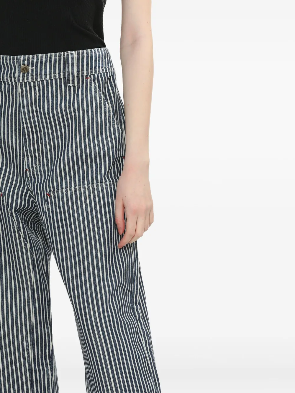 A.P.C. striped trousers Blauw