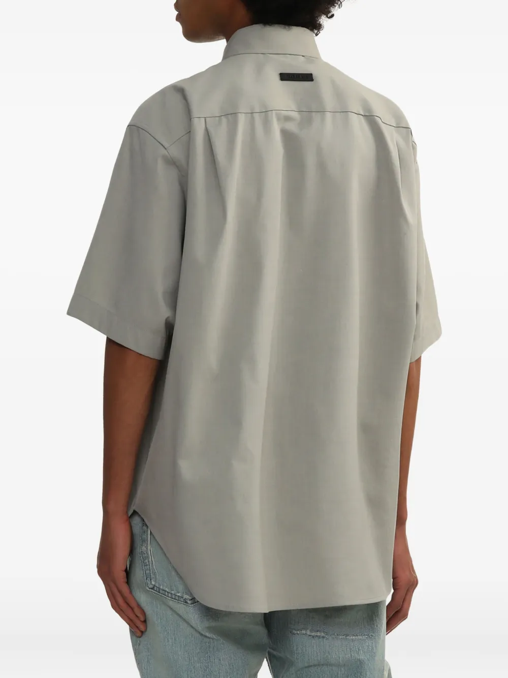 Fear Of God Overhemd met kraag en korte mouwen Grijs