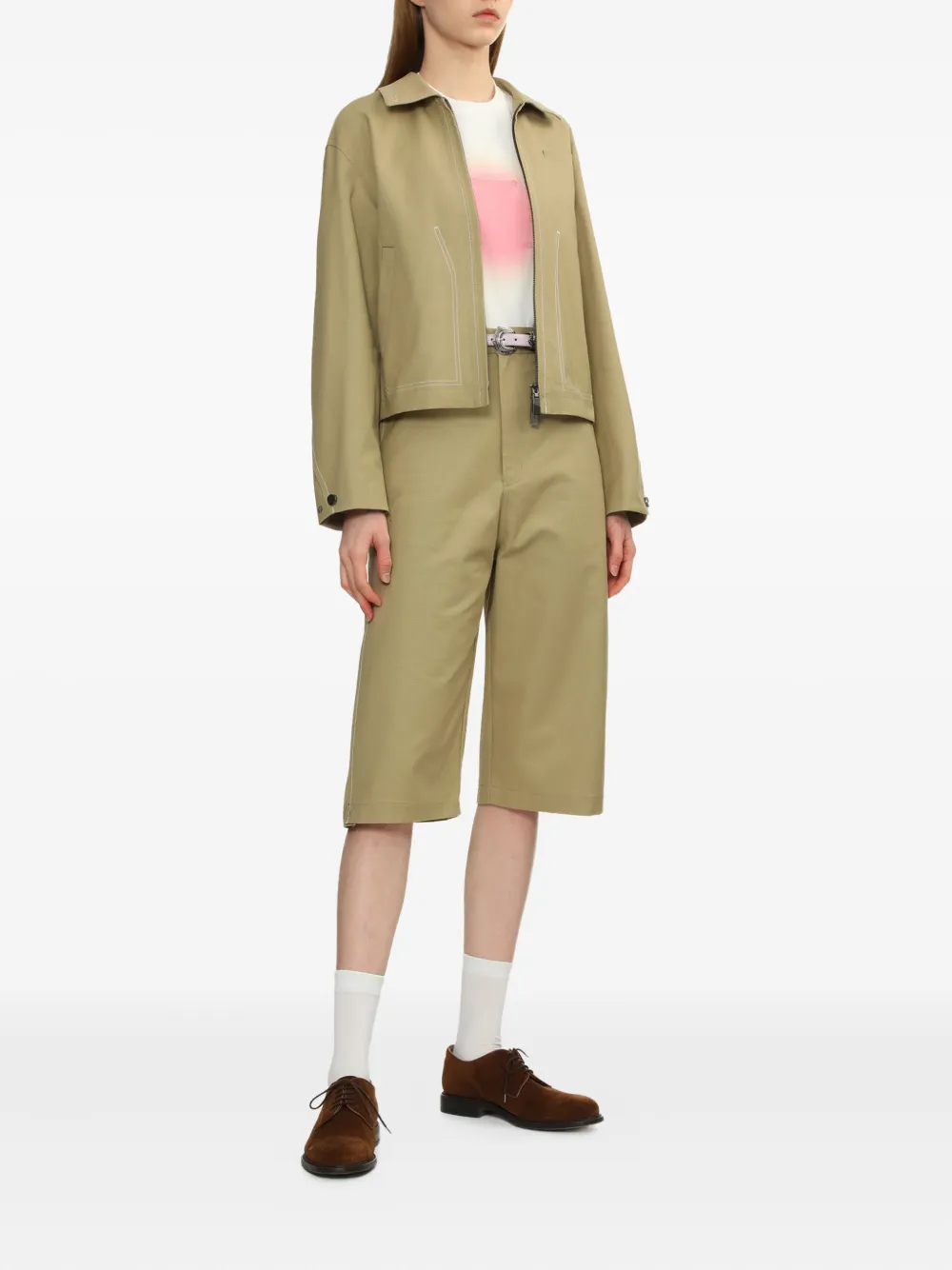 Ader Error side-seam detail shorts | Knee-Length Shorts | Image 2