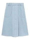 A.P.C. button-front midi skirt - Blue