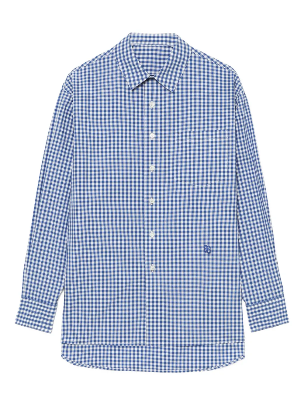 Ader Error gingham-check shirt | Blue | Image 1