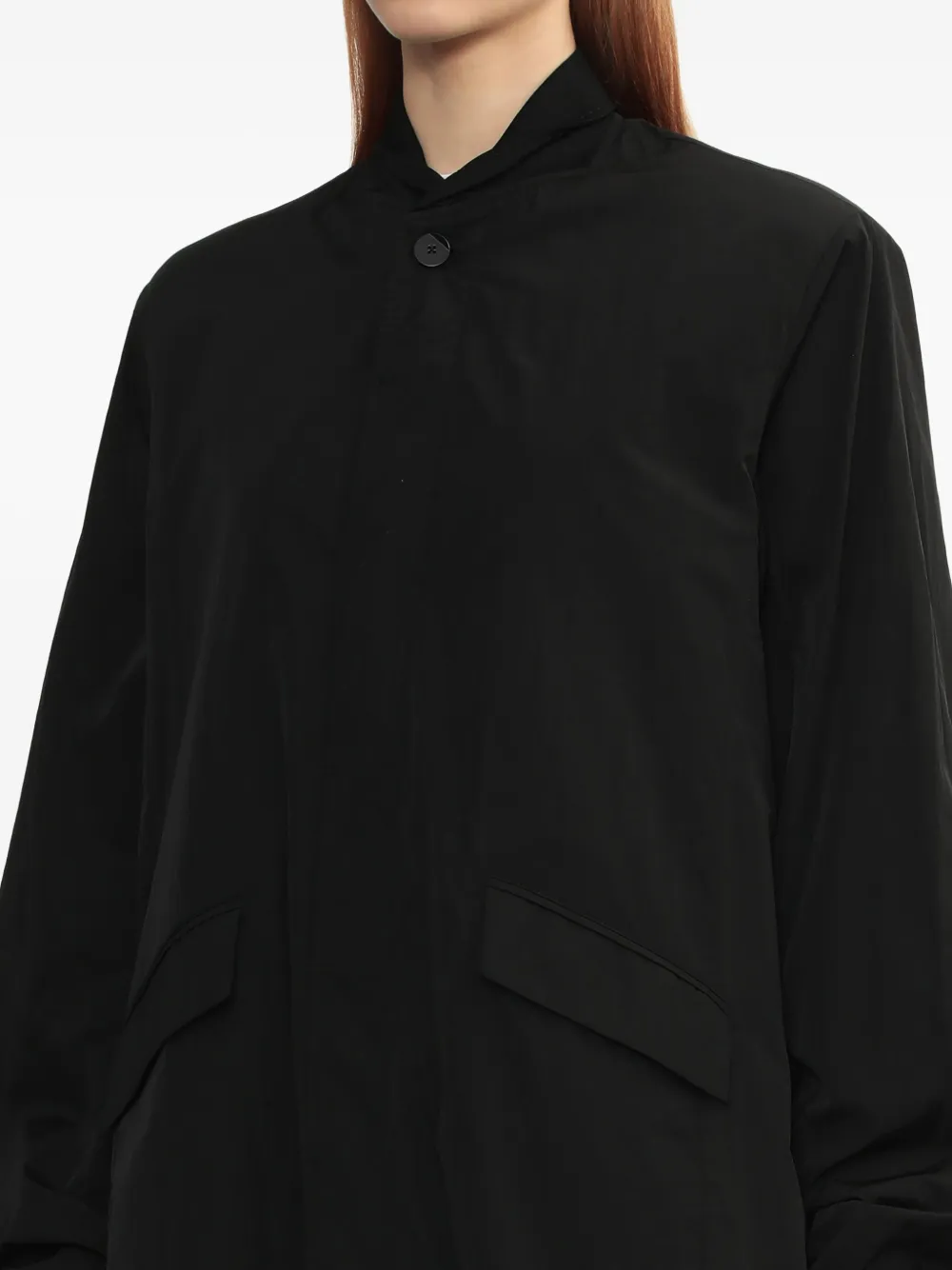 Ader Error Product. 26 Balloon-sleeve Buttoned Coat In Black