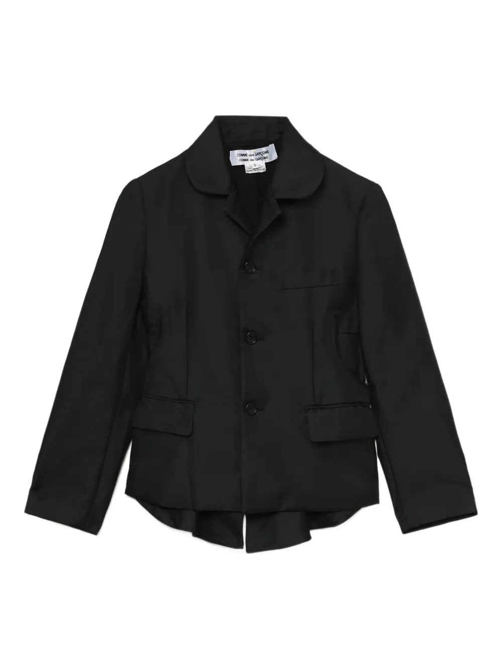 Comme Des Garçons Comme Des Garçons layered-detail blazer Zwart