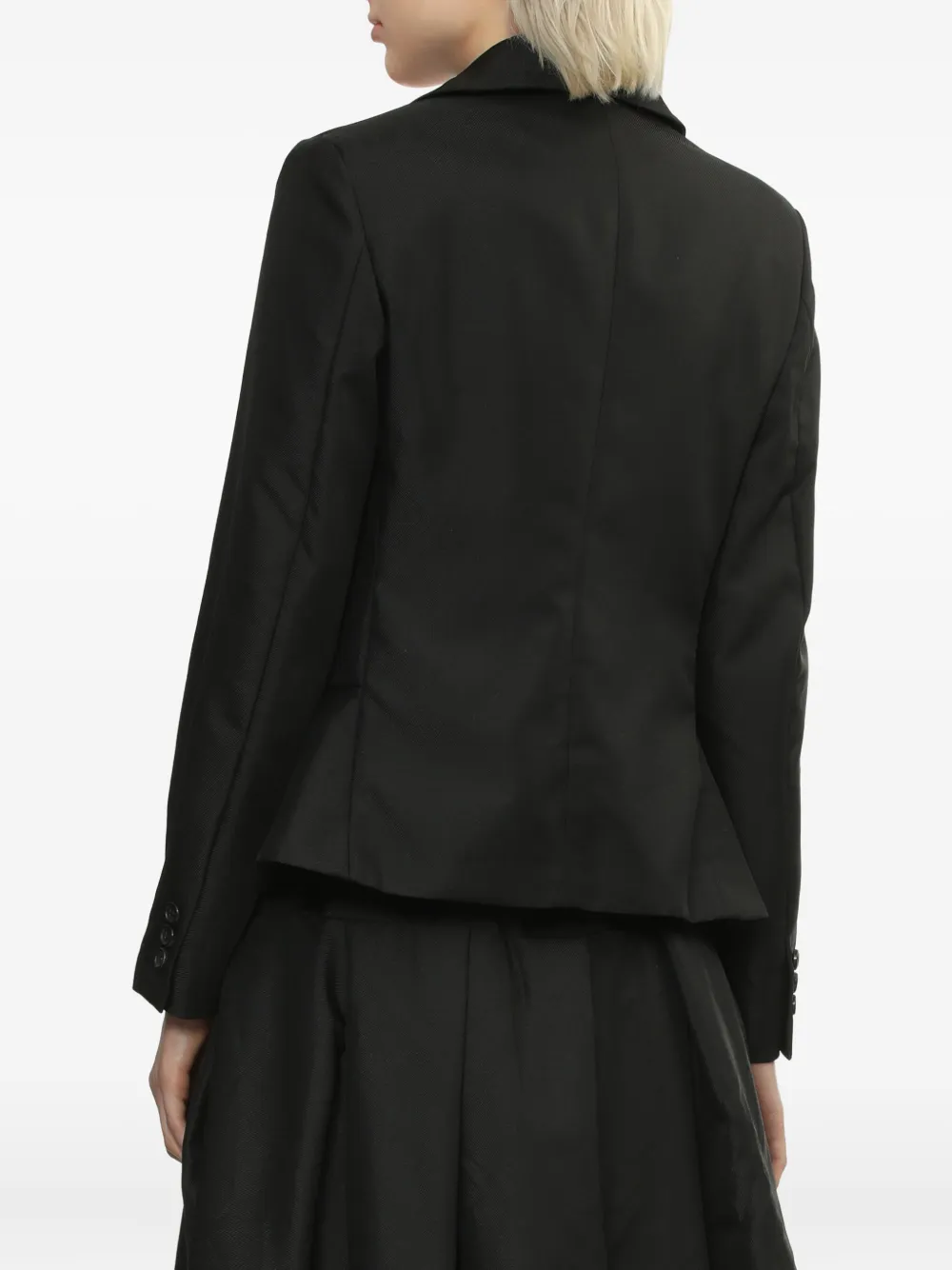 Comme Des Garçons Comme Des Garçons layered-detail blazer Zwart