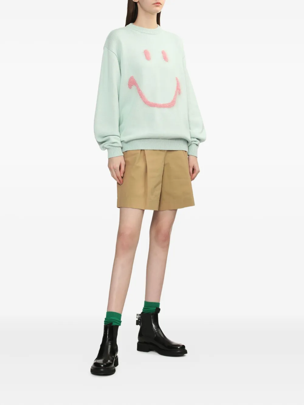 Joshua Sanders smiley-face cotton jumper | Knitted Sweaters | Image 2