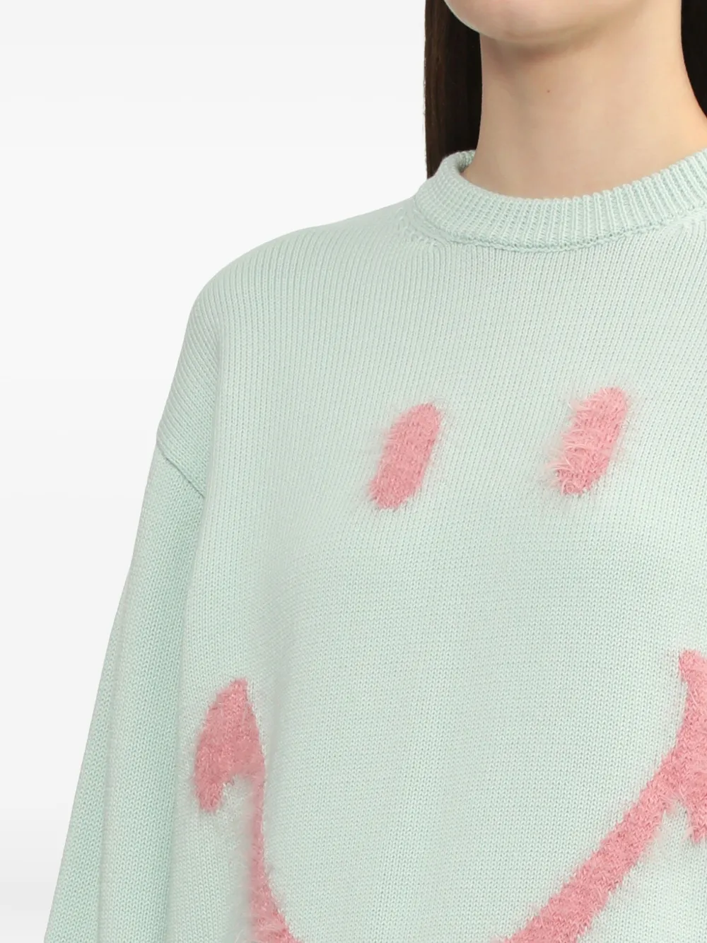 Joshua Sanders Trui met smiley Groen