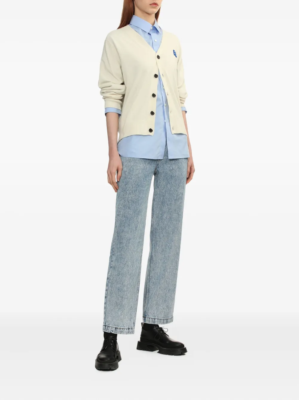 Ader Error acid-wash  jeans | Tapered Jeans | Image 2