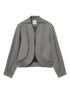 Ader Error contrast-stitch zip-up Jacket | Black | FARFETCH