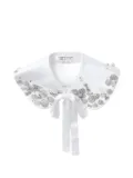 Comme Des Garçons Comme Des Garçons embellished satin collar - White