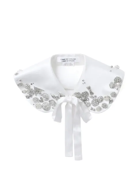Comme Des Garçons Comme Des Garçons embellished satin collar