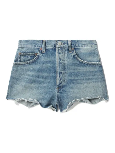 AGOLDE frayed denim shorts