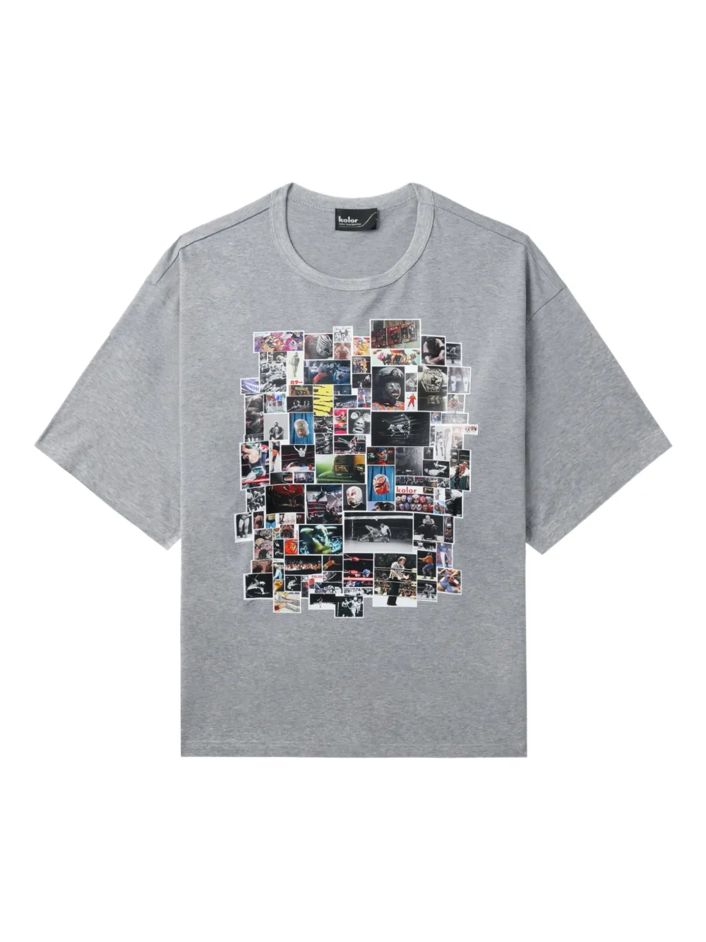 Kolor graphic-print t-shirt Grijs