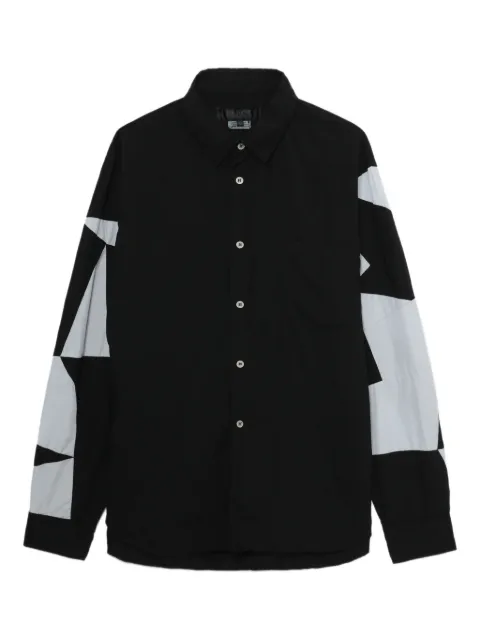 Black Comme Des Garçons قميص بطبعة هندسية