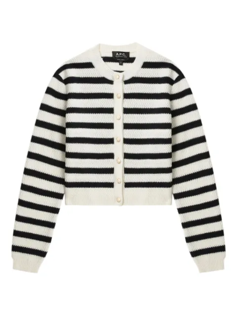 A.P.C. Manon striped cardigan