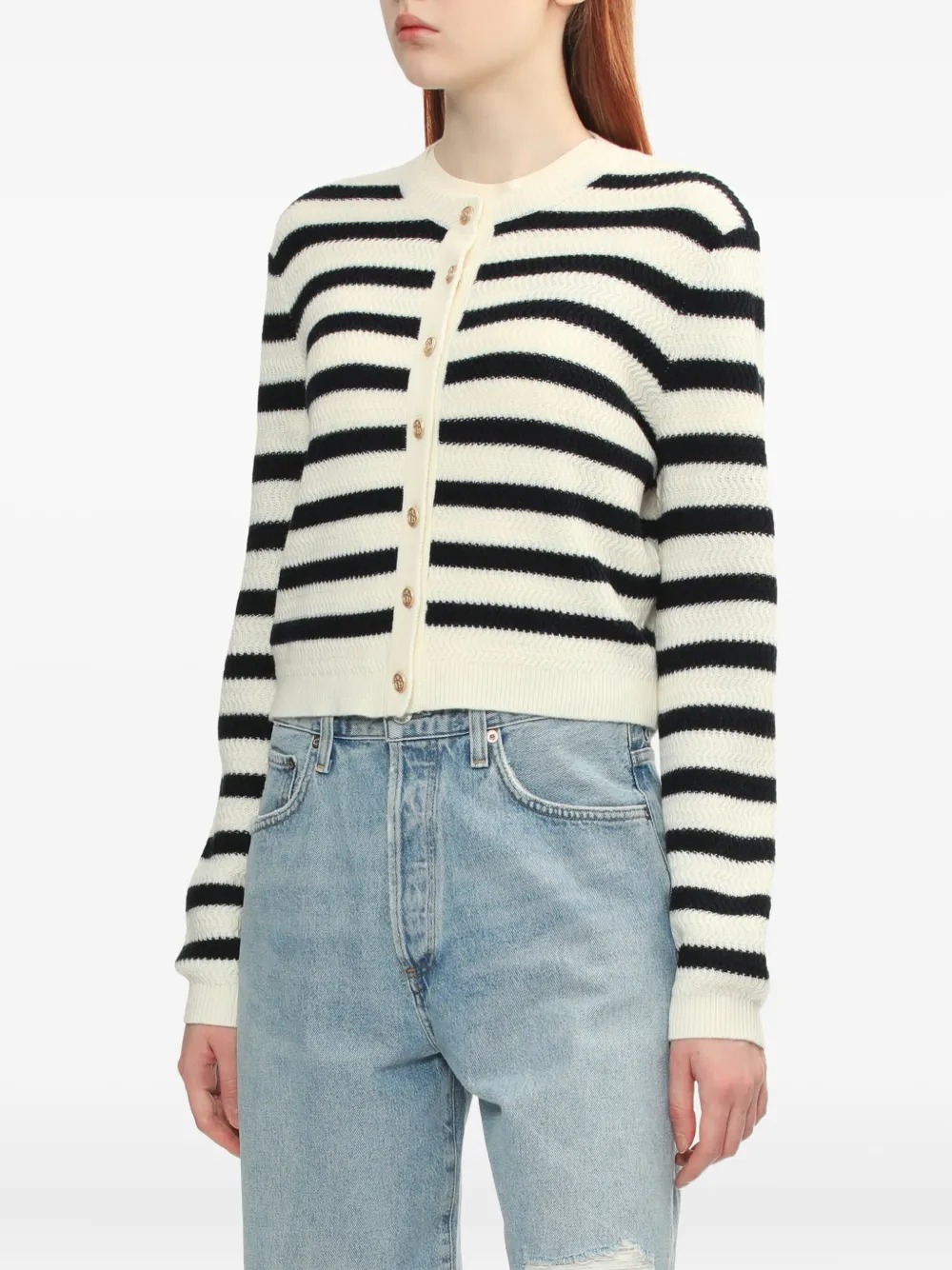 A.P.C. Manon gestreept vest Zwart
