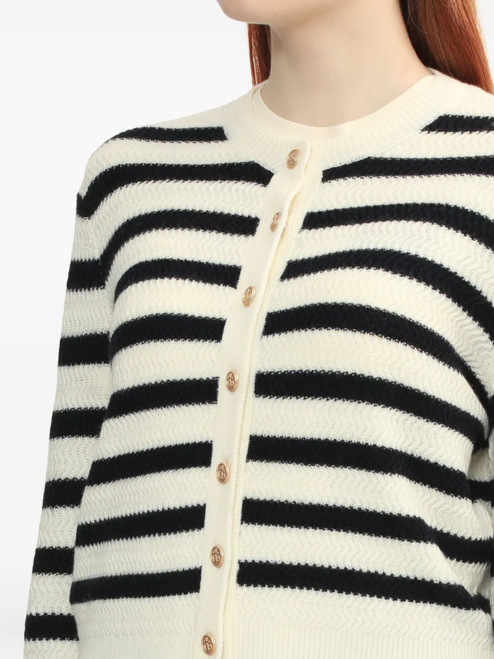 A.P.C. Manon gestreept vest Zwart