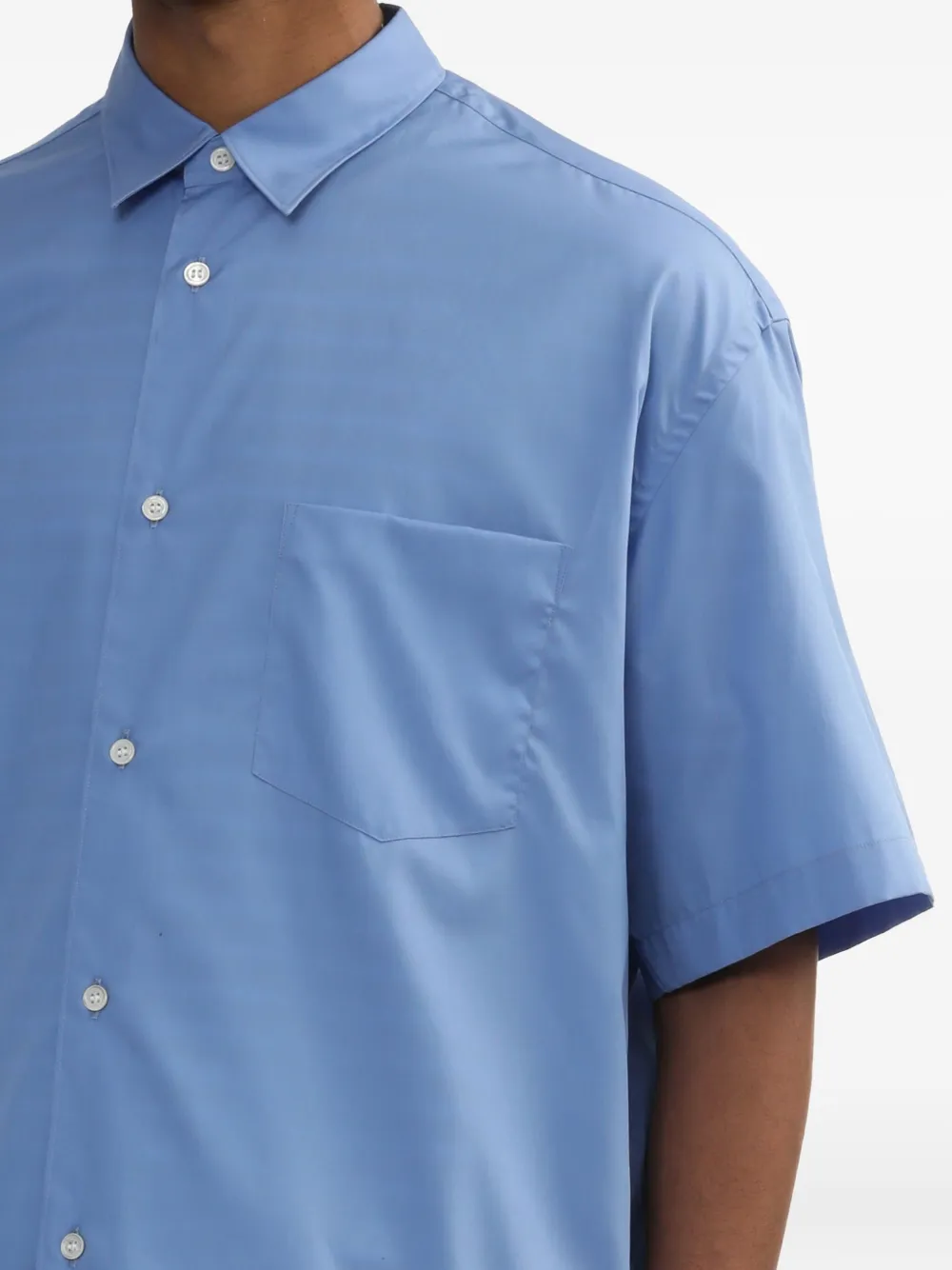 Comme des Garçons Homme short-sleeve pocket shirt Blauw
