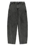 Ader Error TRS Tag acid-wash jeans - Black