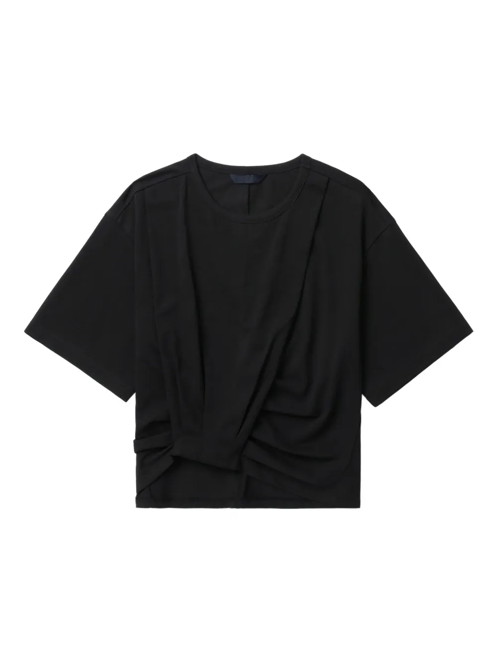 Juun.J twisted-detail top Zwart
