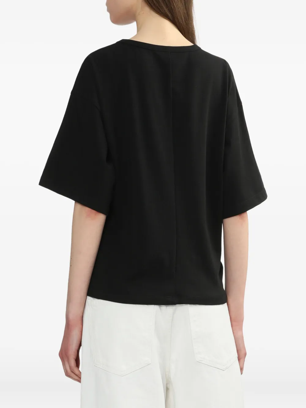 Juun.J Tanktop met gedraaid detail Zwart