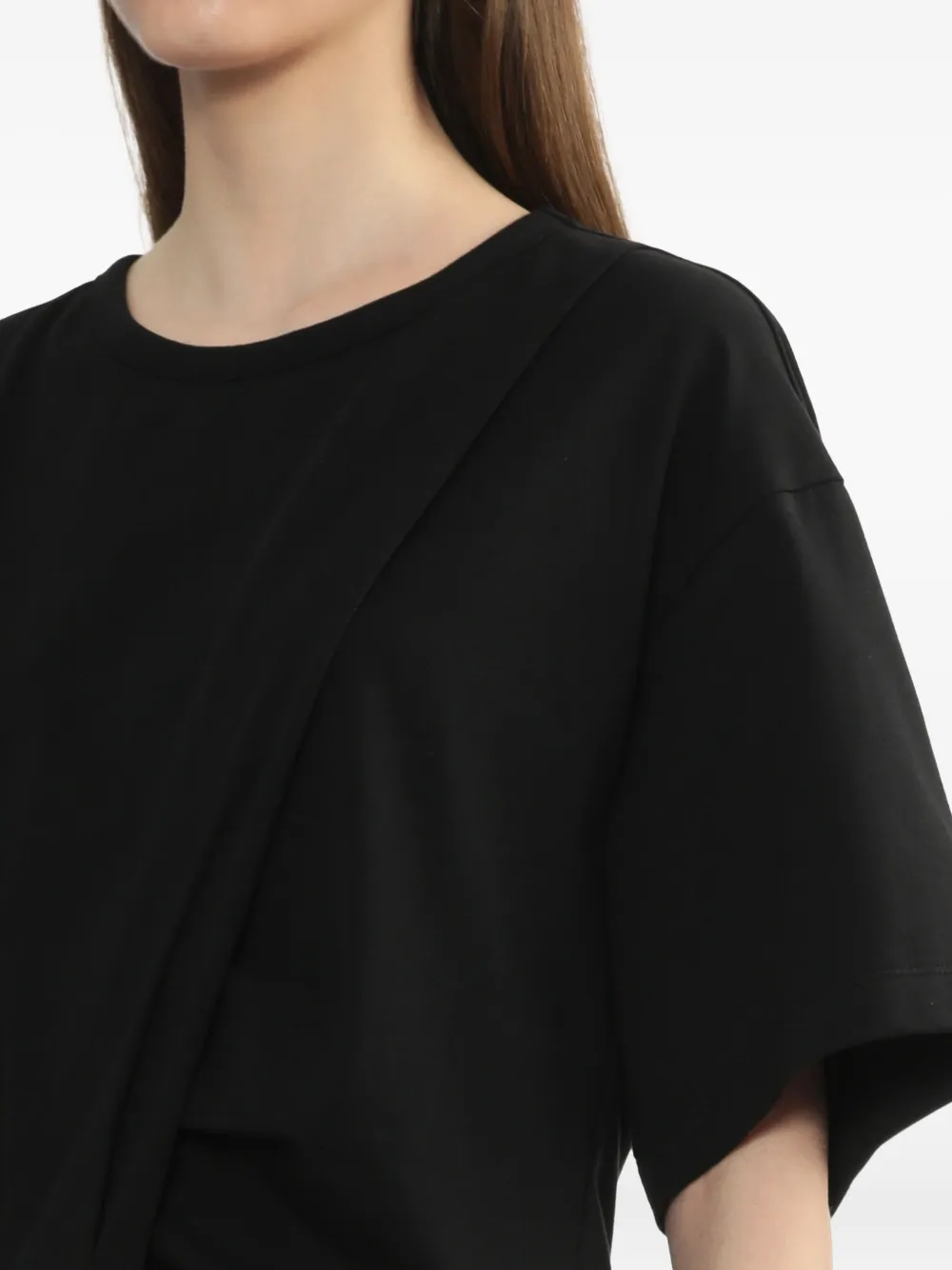 Juun.J Tanktop met gedraaid detail Zwart
