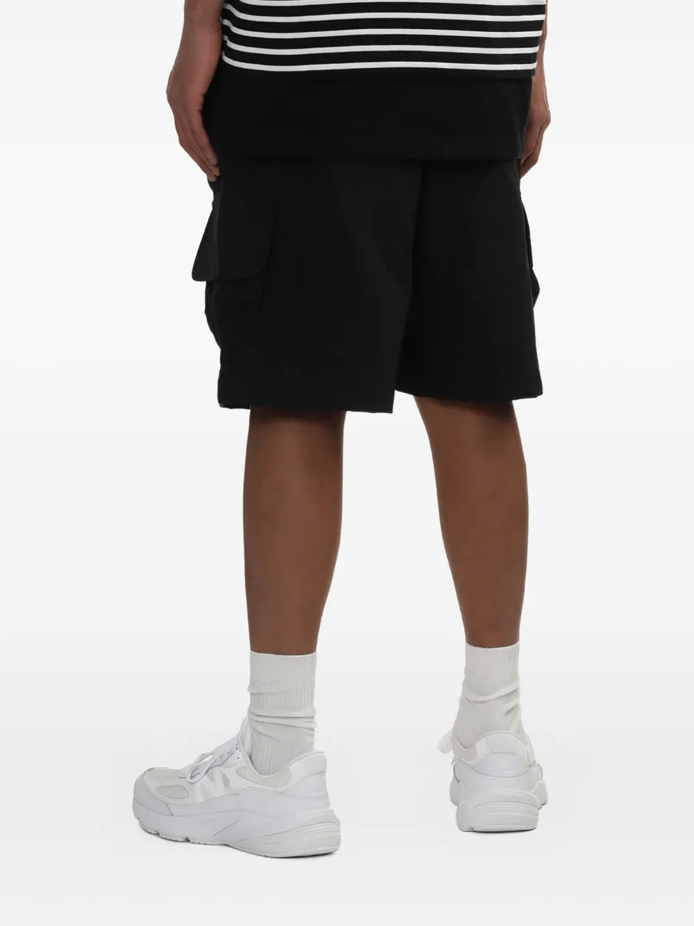 Comme des Garçons Homme multi-pocket cargo shorts Zwart