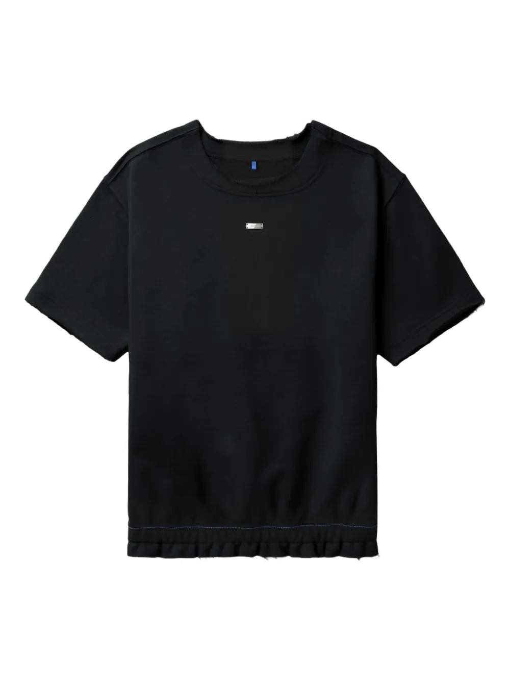 Ader Error Frayed-hem Detail Top In Black