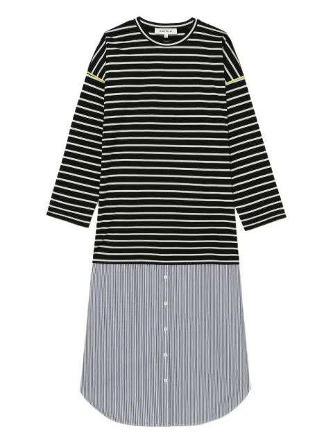 Enföld striped panelled midi dress