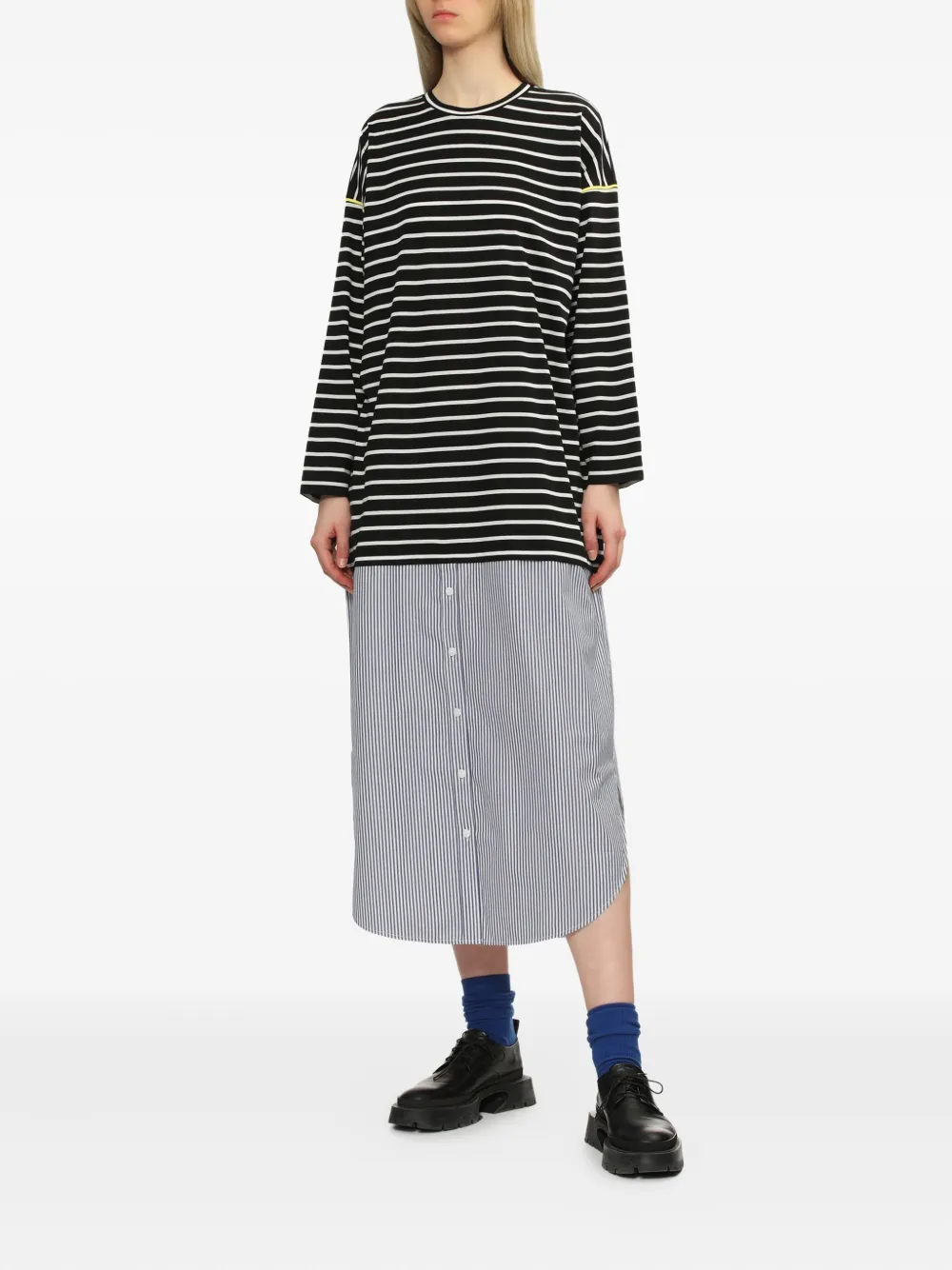 Enföld striped panelled midi dress | Day Dresses | Image 2