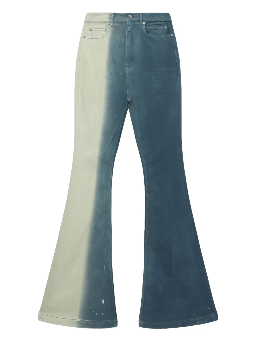 Rick Owens Drkshdw Degradé Jeans In Blue