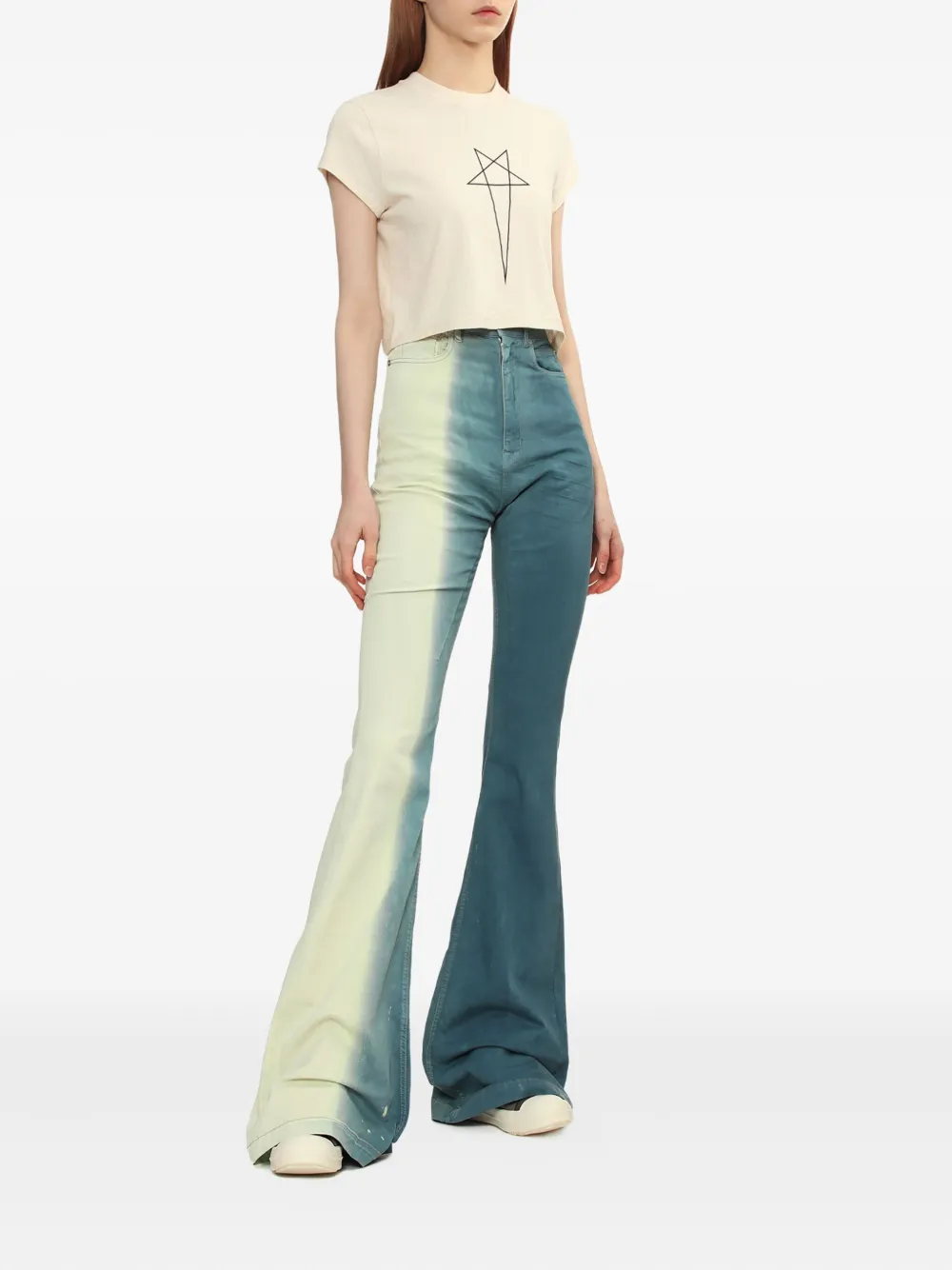 Rick Owens DRKSHDW Degradé jeans - Blauw