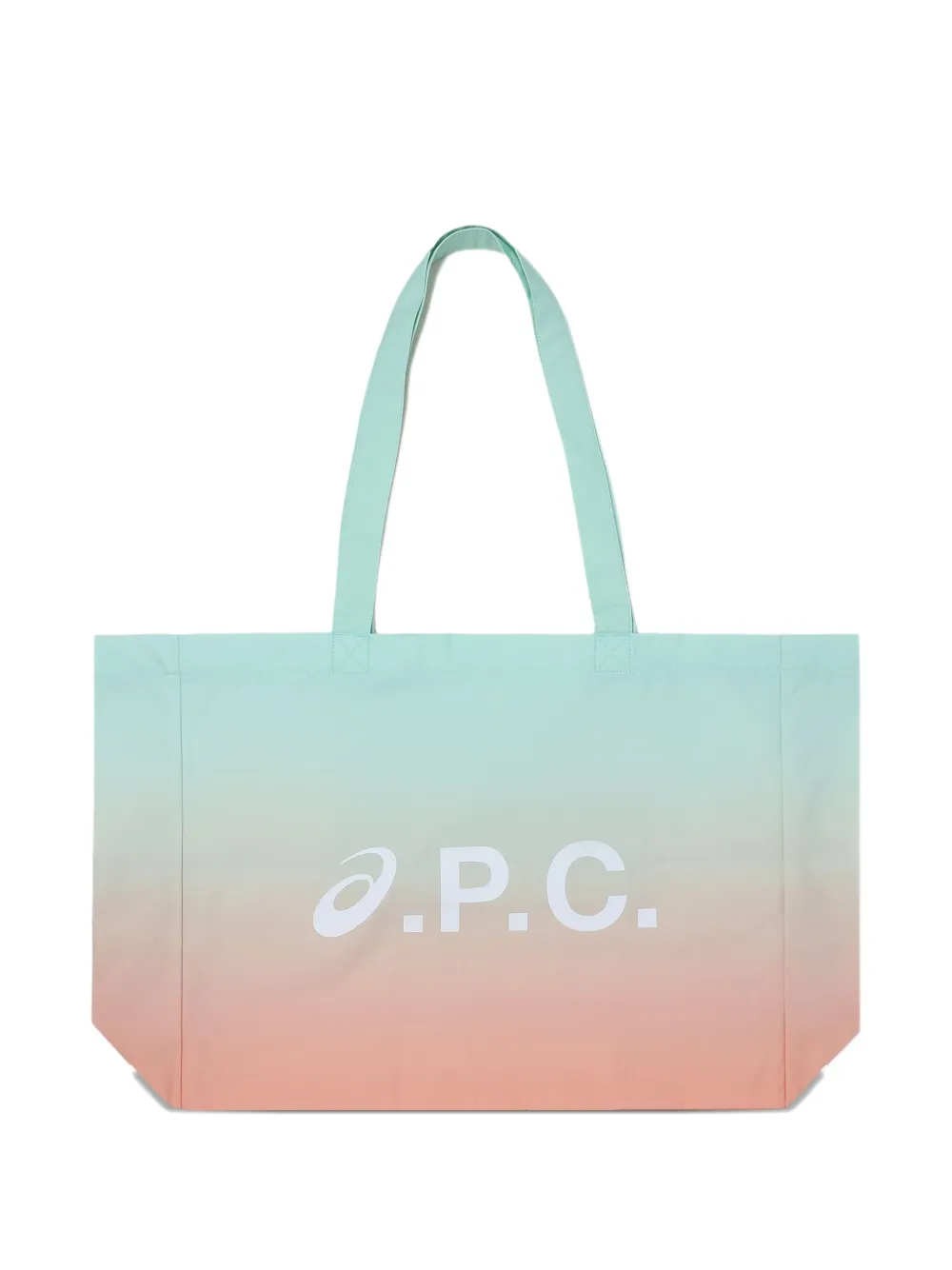 A.P.C. x ASICS Diane ombré tote bag Blauw