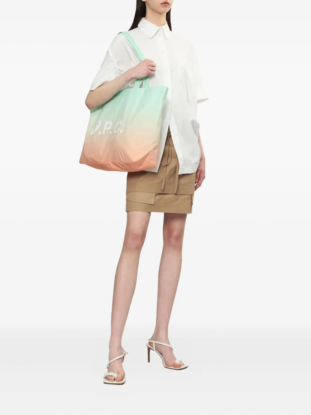 A.P.C. x ASICS Diane ombré shopper Blauw
