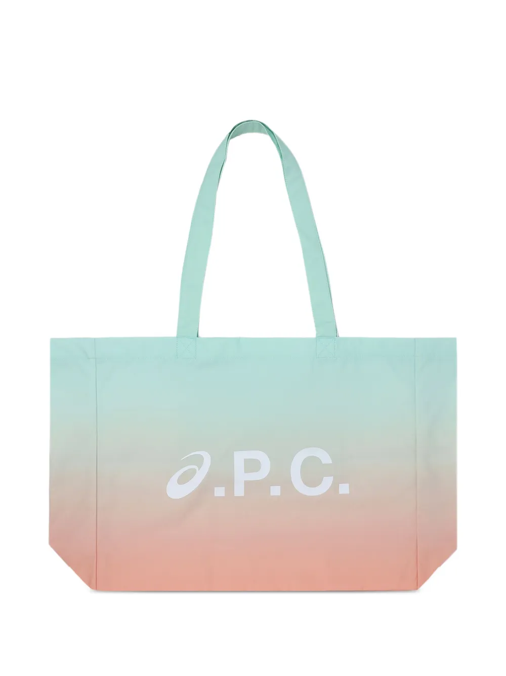 A.P.C. x ASICS Diane ombré tote bag Blauw