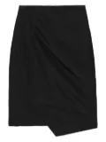 Ader Error asymmetric draped skirt - Black