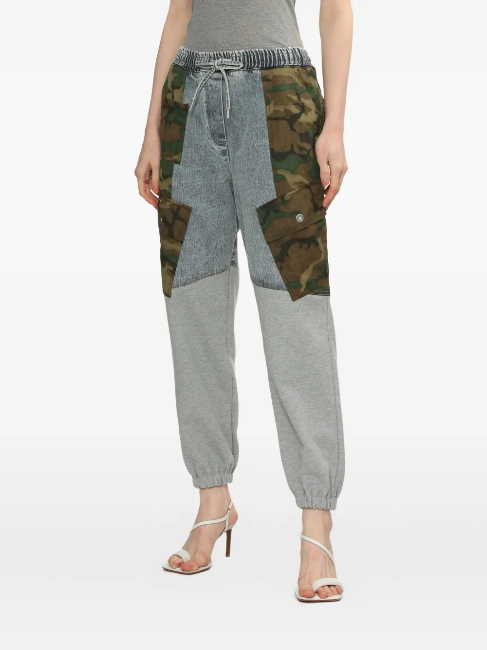3.1 Phillip Lim カモフラージュパネル ジーンズ - ブルー 3.1 Phillip Lim カモフラージュパネル ジーンズ - ブルー