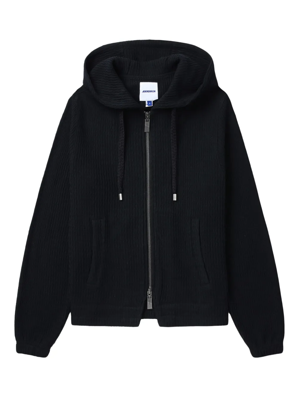 Ader Error Lunel waffle-knit hoodie | negro | Image 1