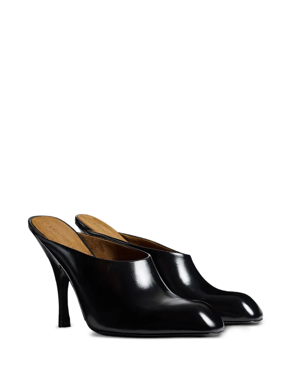 KHAITE 100mm Colt leather mules | Heeled Mules | Image 2
