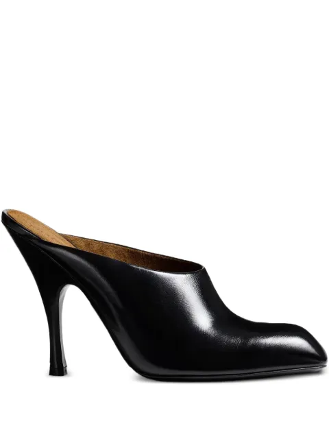 KHAITE 100mm Colt leather mules