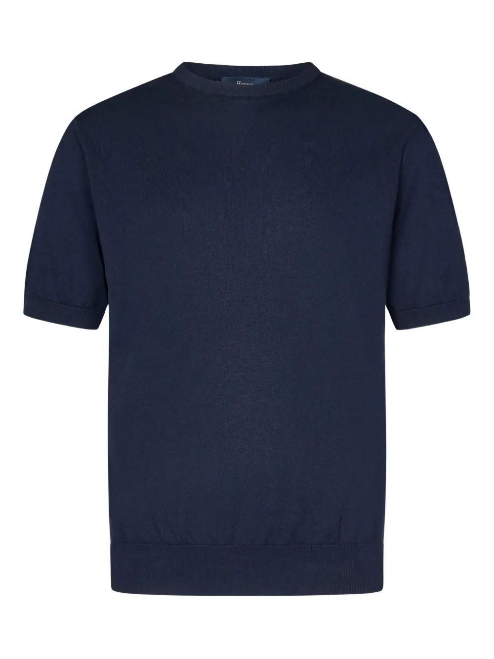 short-sleeves fine-knit T-shirt