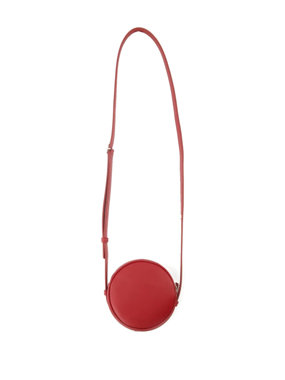 Courrèges Reedition Circle leather shoulder bag Rood