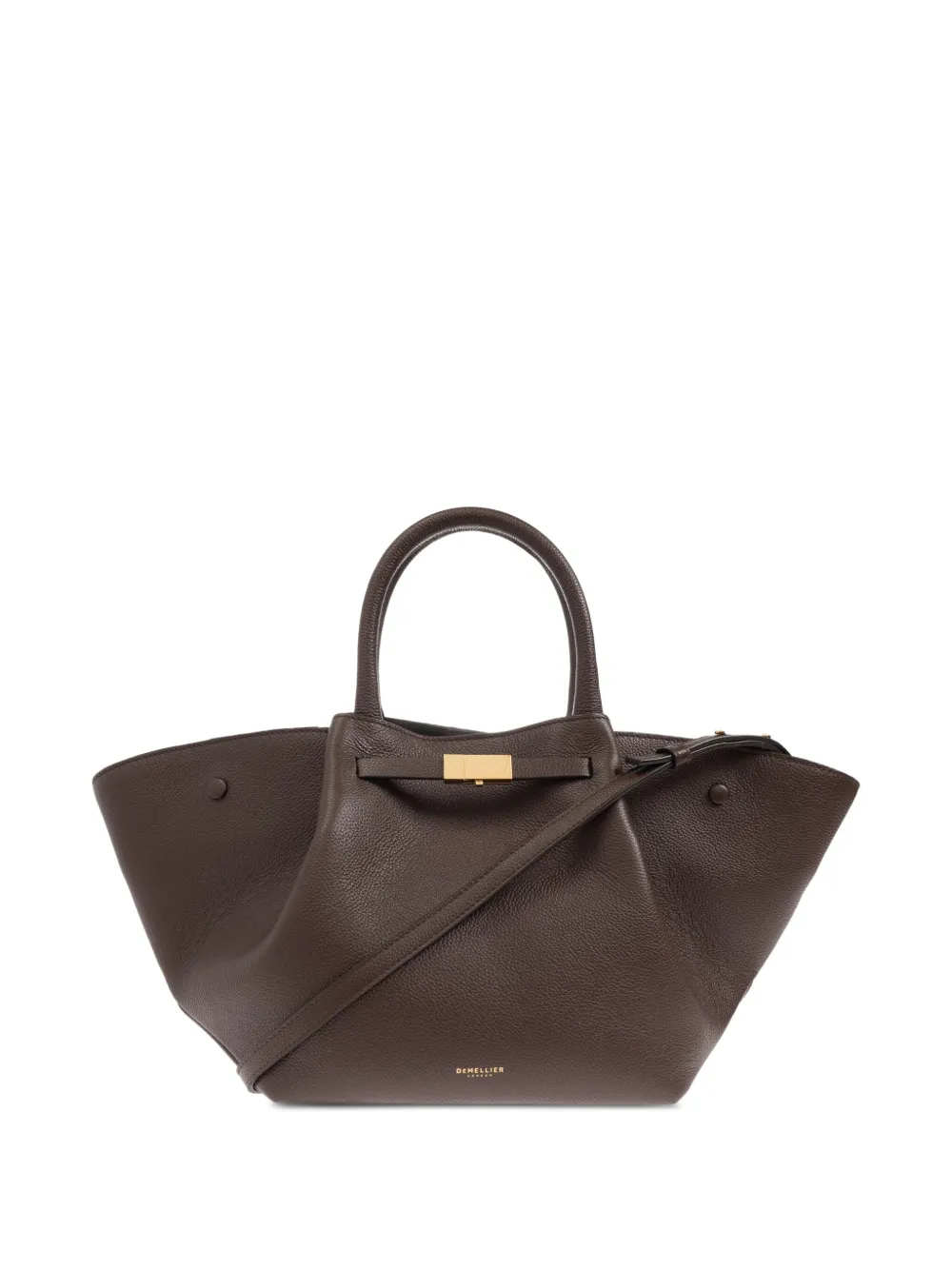 medium New York leather tote bag