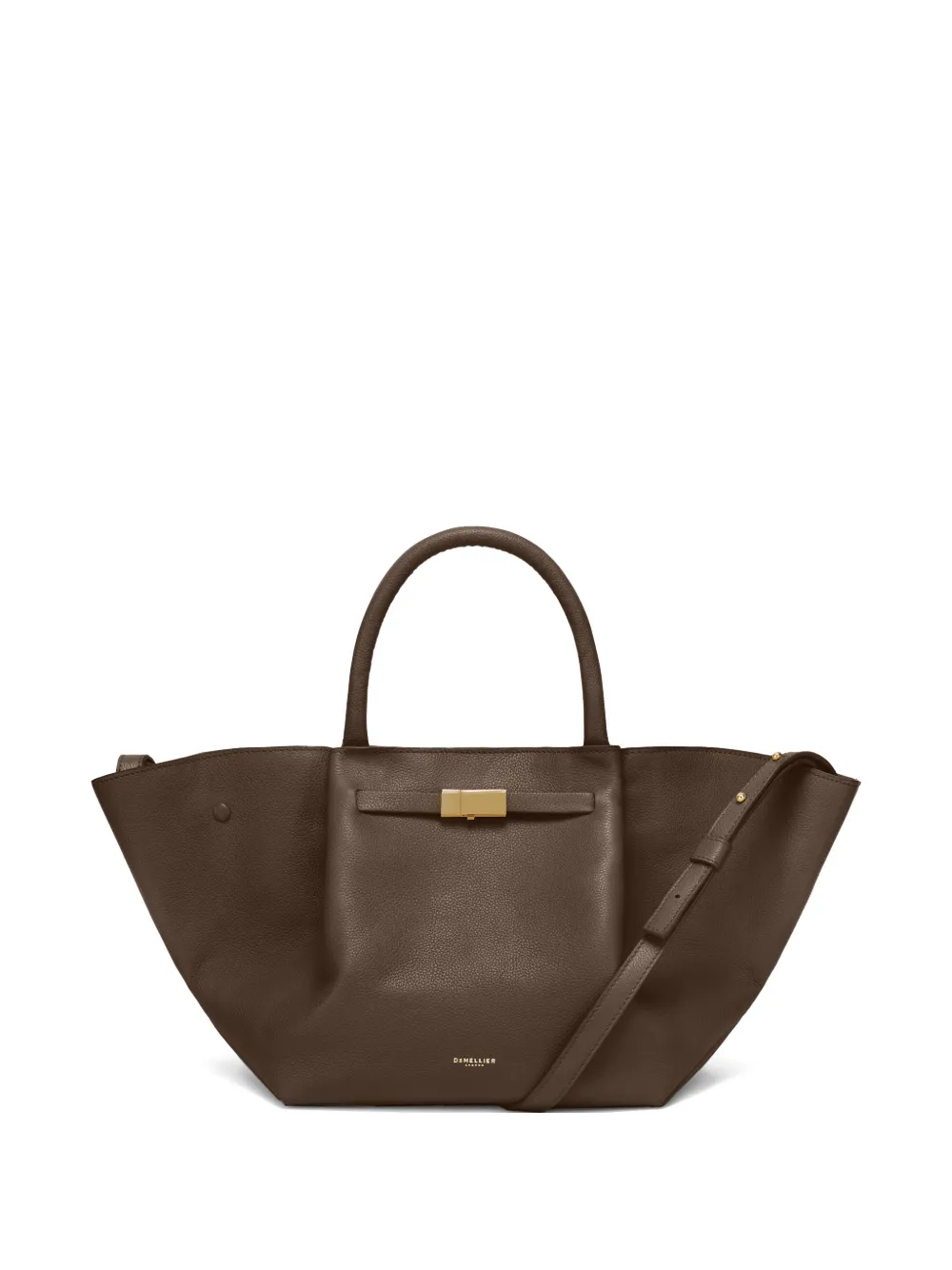 DeMellier medium New York leather tote bag - Marrone