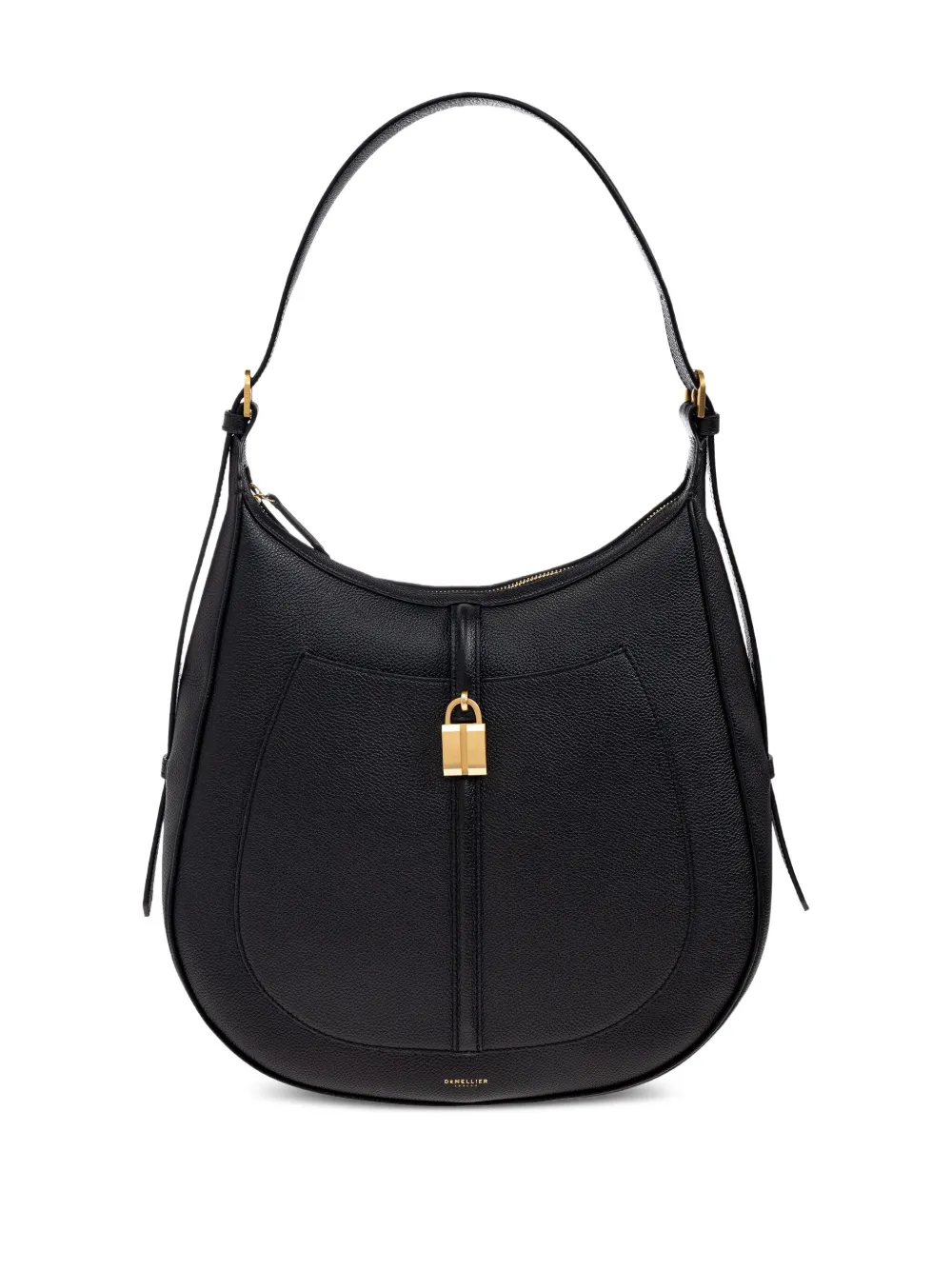 DeMellier small Siena lock-detail leather shoulder bag | Black | Image 1