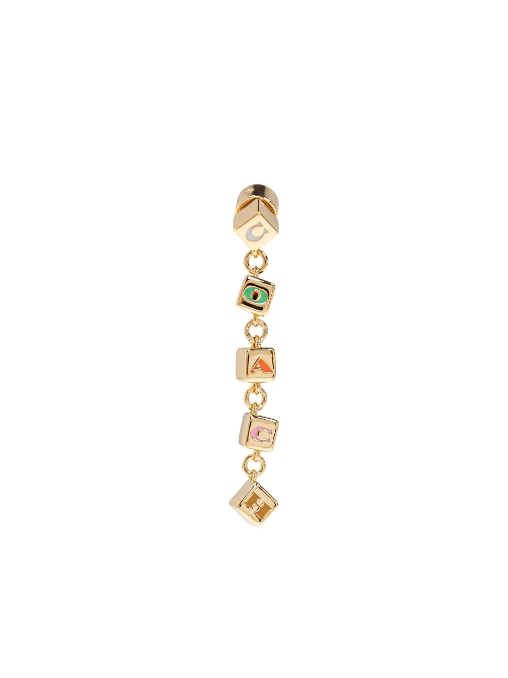letter-charm earrings