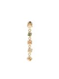 Coach letter-charm earrings - Gold