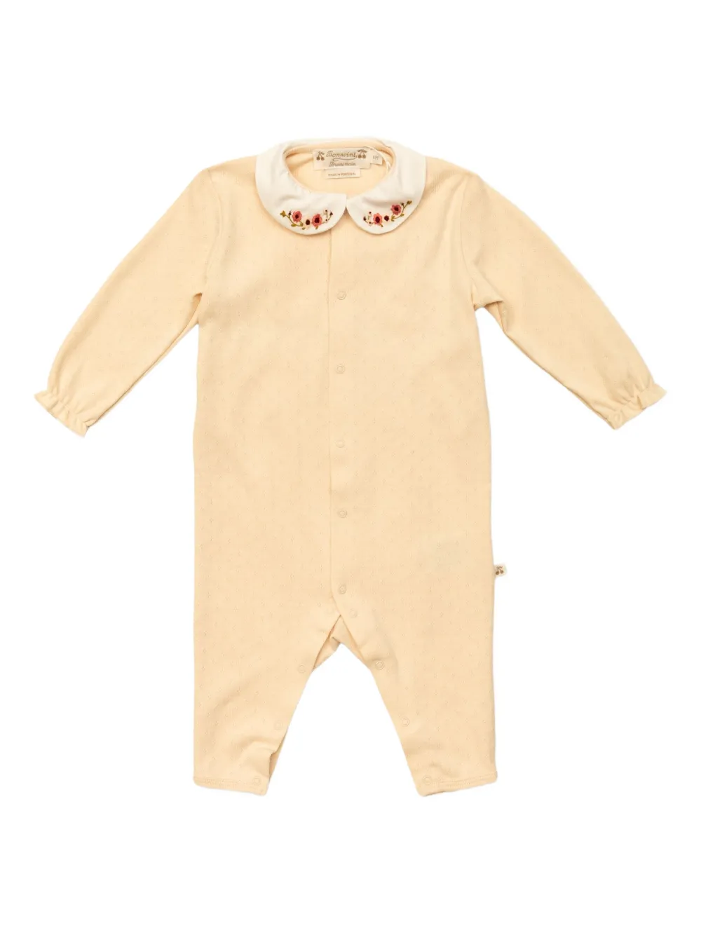 Bonpoint floral-embroidered pajamas Geel