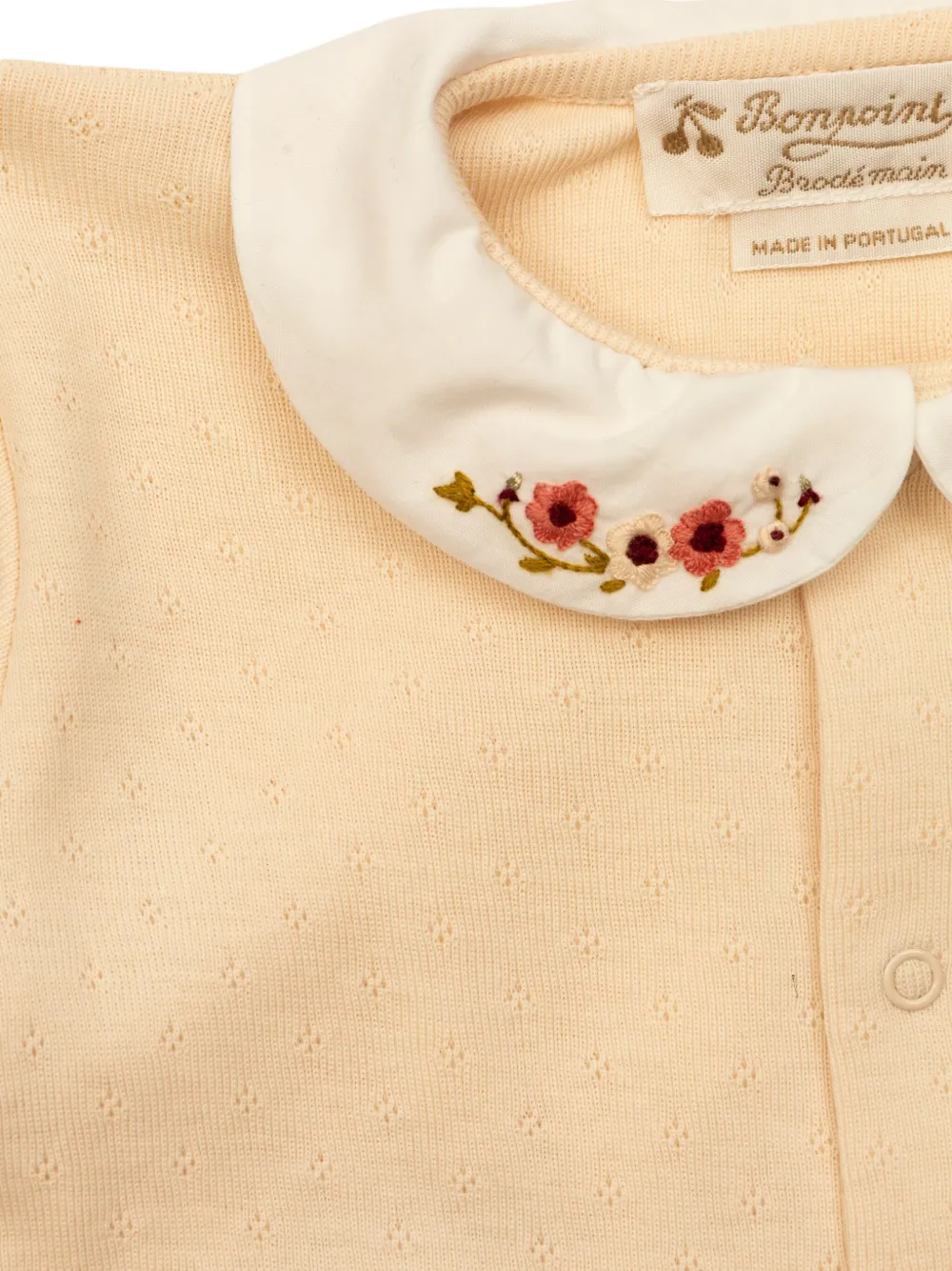 Bonpoint floral-embroidered pajamas Geel